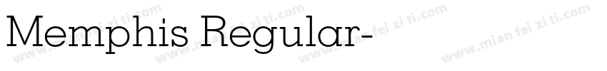 Memphis Regular字体转换